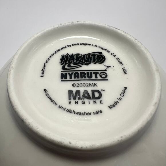 Nyaruto Naruto 2002 Cat Ramen Noodle Soup Bowl *No Chopsticks* - Picture 3 of 8